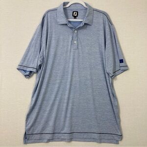 FootJoy‎ Blue Stripes Activewear Short Sleeve Polo Shirt size 2XL